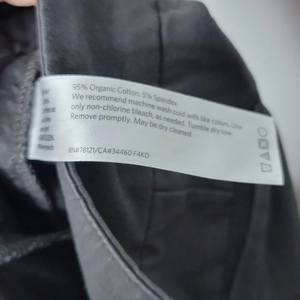 Eileen Fisher Petite Small Gray Slim Ankle‎ Zip Side Zip Women's Pants